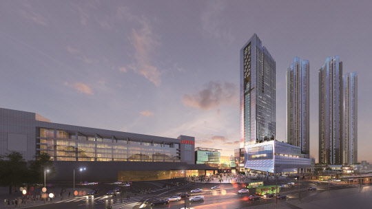 청량리역 롯데캐슬SKY-L65 섹션오피스 투시도. <롯데건설 제공>